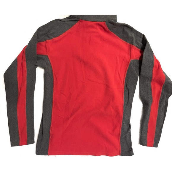 The North Face Fleece Full Zip Jacket Red Gray Youth Boys Size XL 18/20 - Picture 2 of 4